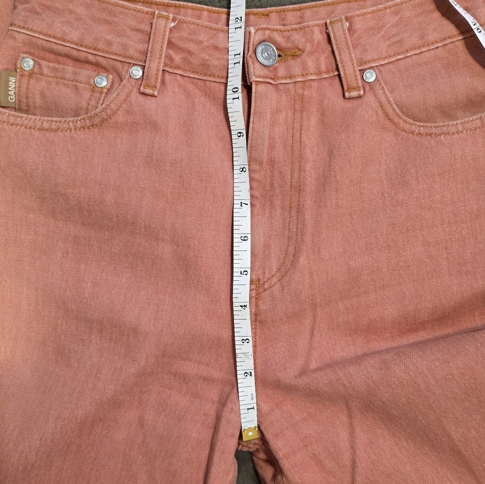๐๏ธ GANNI Pink Yarn-Dyed Straight Jeans - Picture 8 of 14